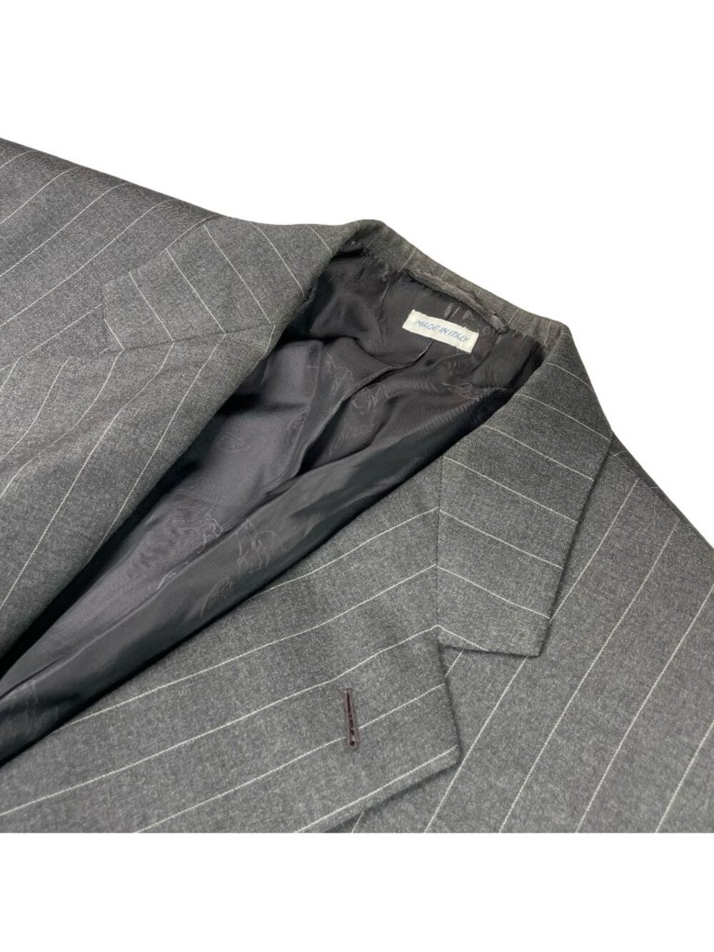 Brioni Men's Nomentano 100% Wool 2-Button Blazer Gray Stripe• Italy • 44R US